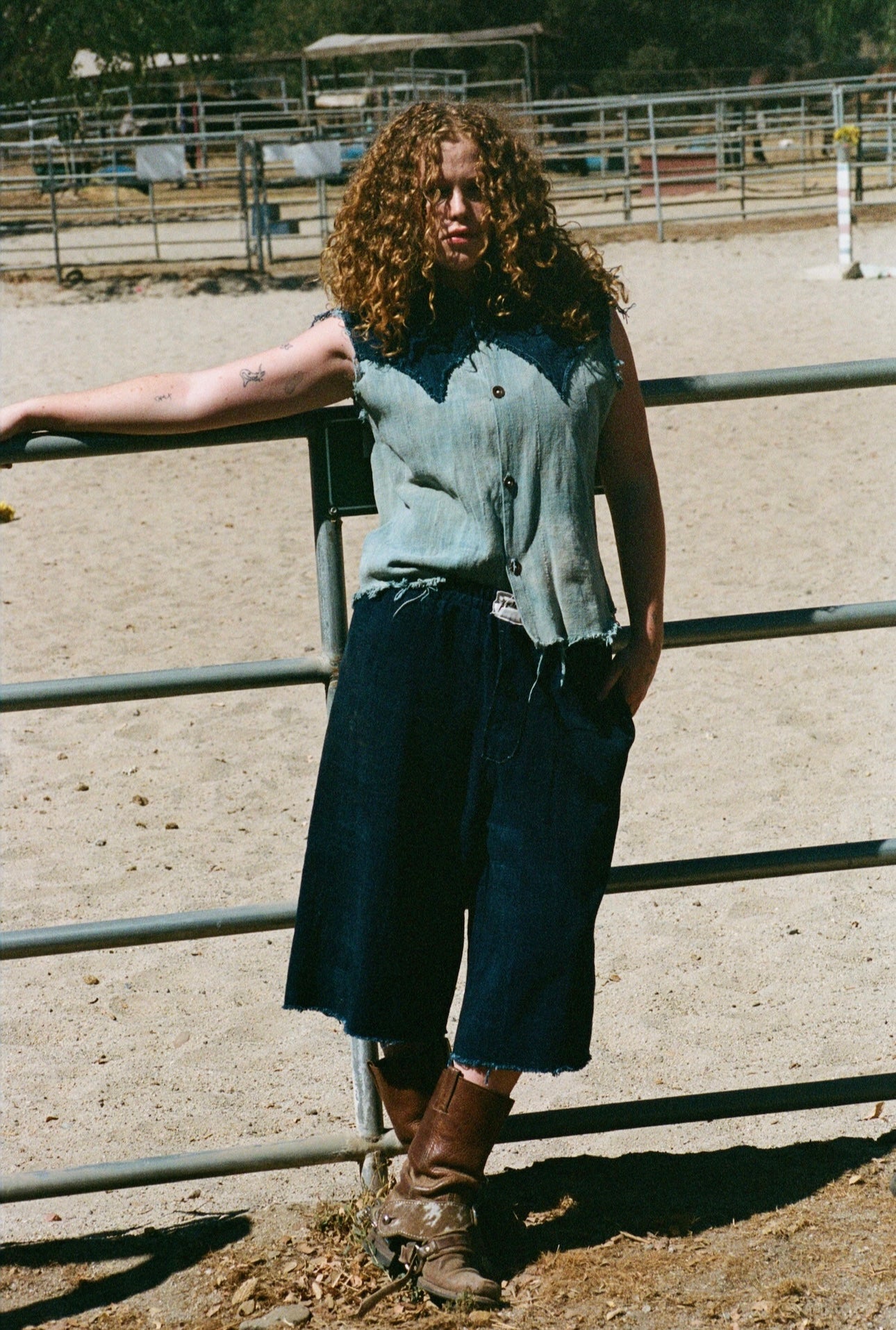 Hand Woven Cotton Western Cut Off