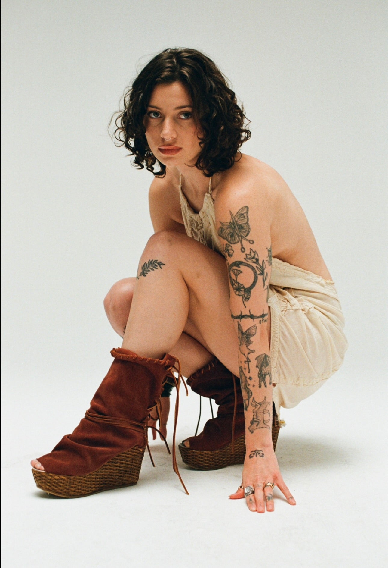 Suede Wedge