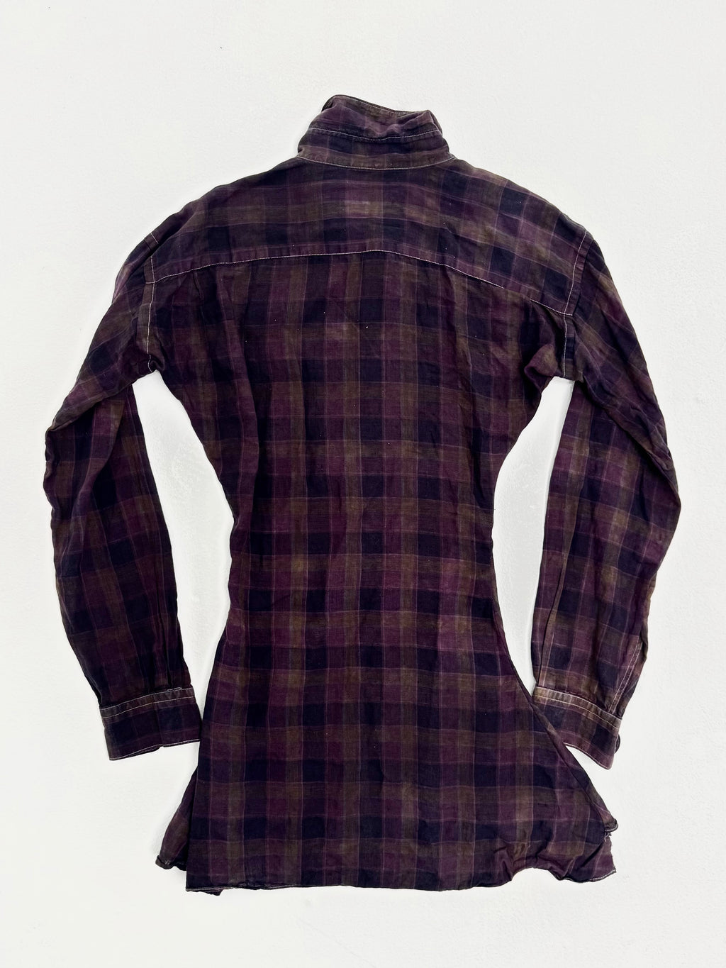 Plaid Button up Dress