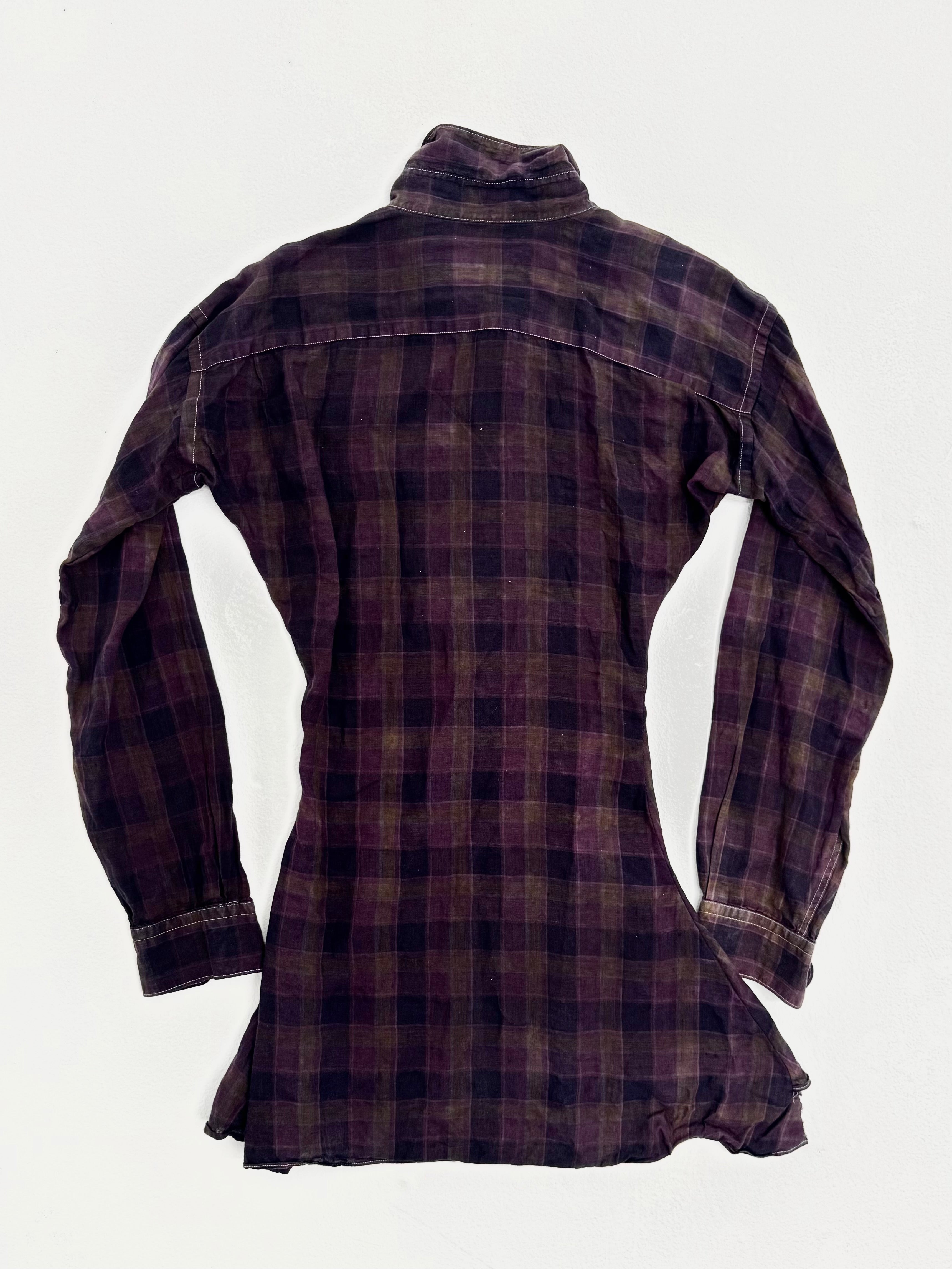 Plaid Button up Dress