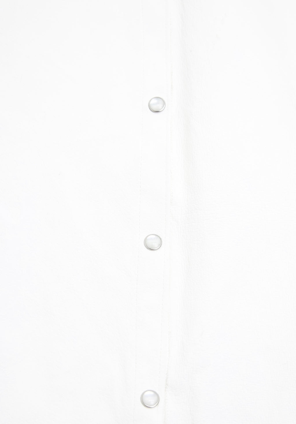 Leather Pearl Snap Button Up
