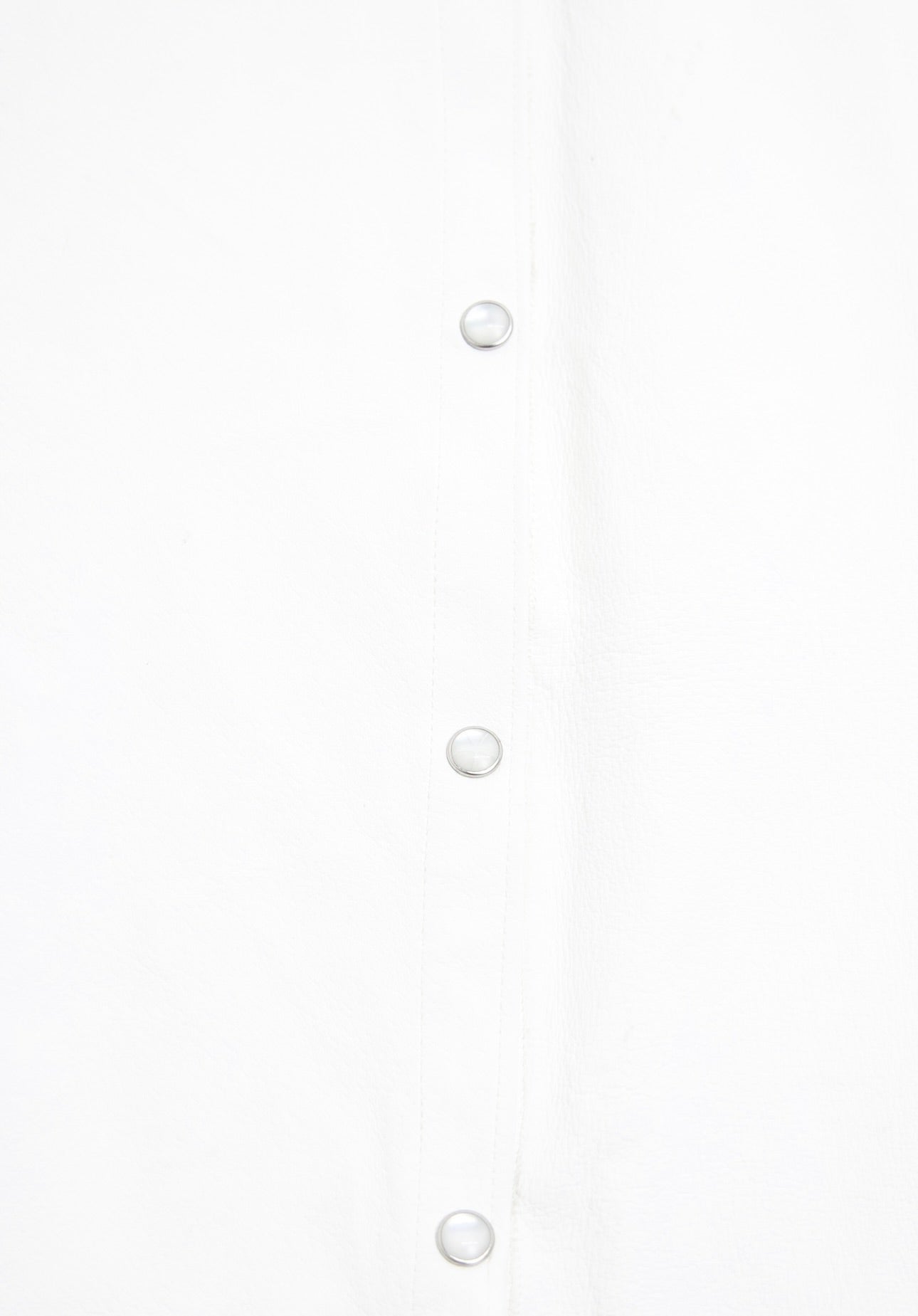 Leather Pearl Snap Button Up