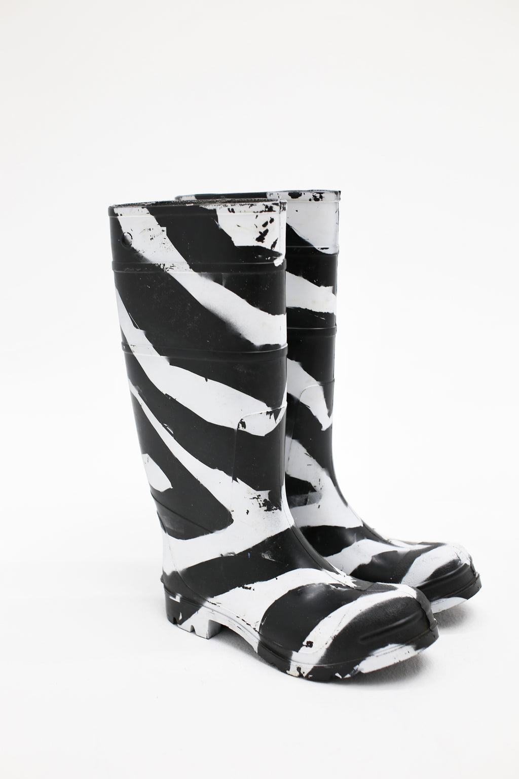 Hand Painted Zebra Rain Boot