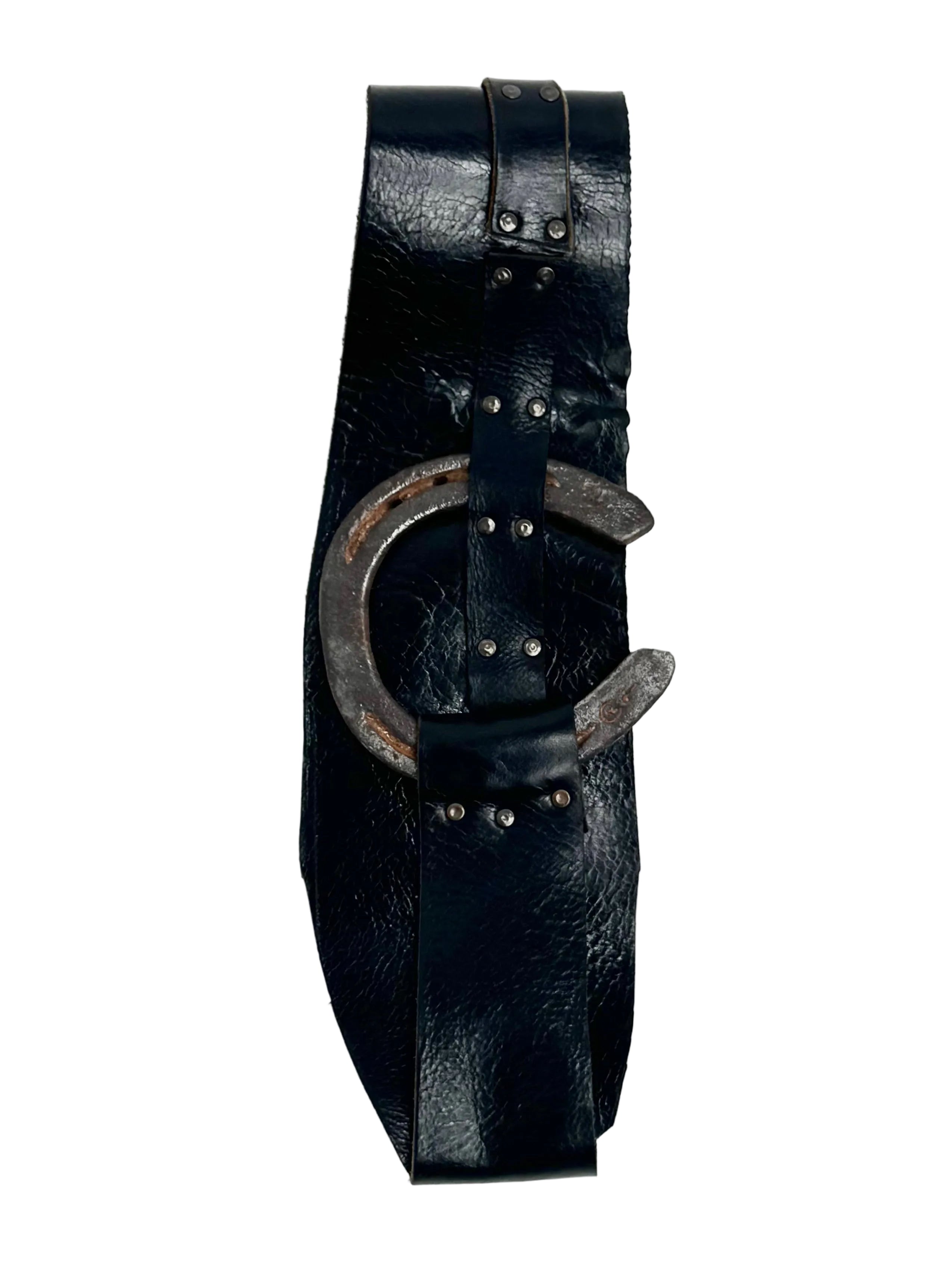 Leather Horseshoe Belt