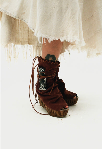 Suede Wedge
