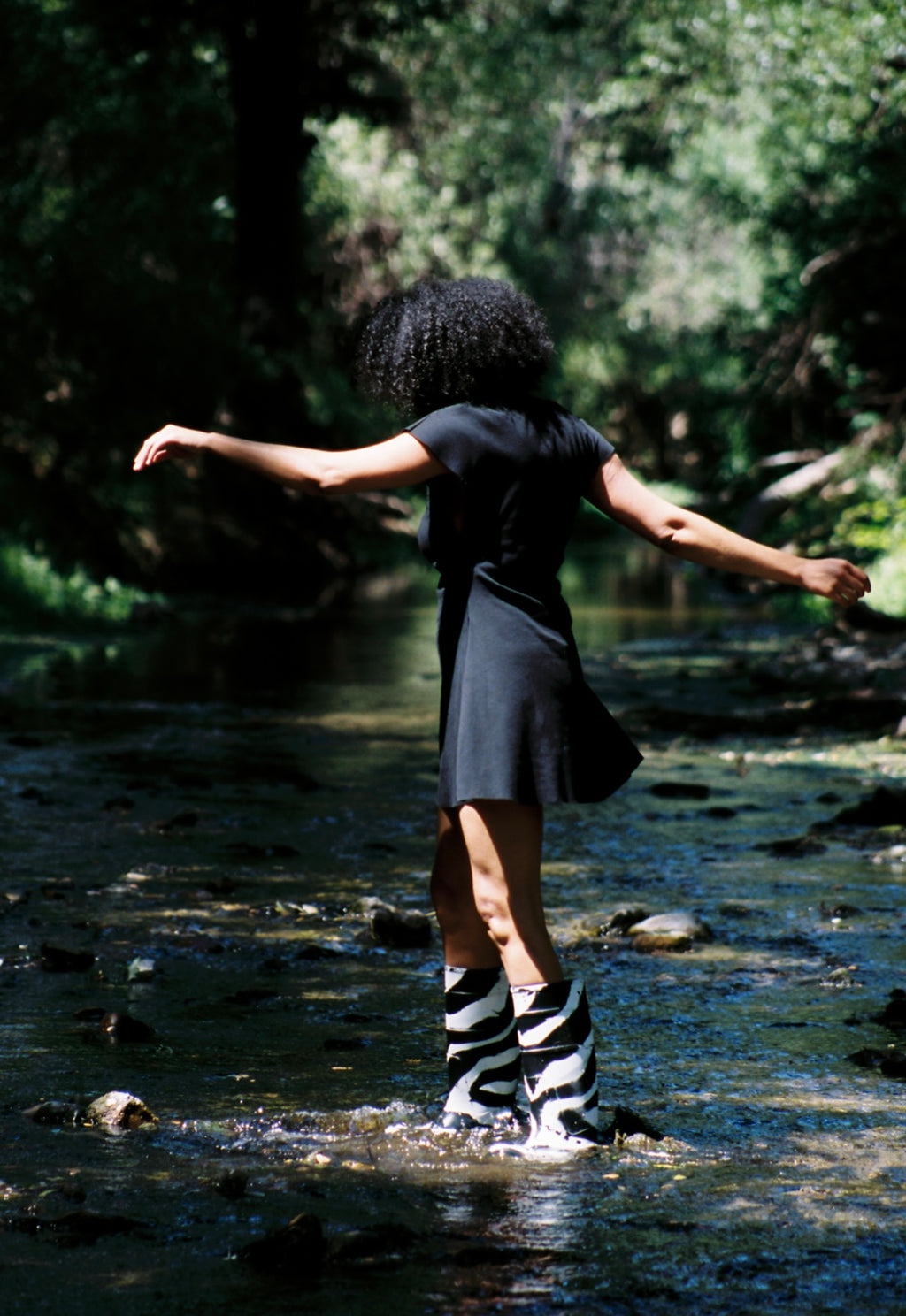 Ribbed Cotton Mini Dress