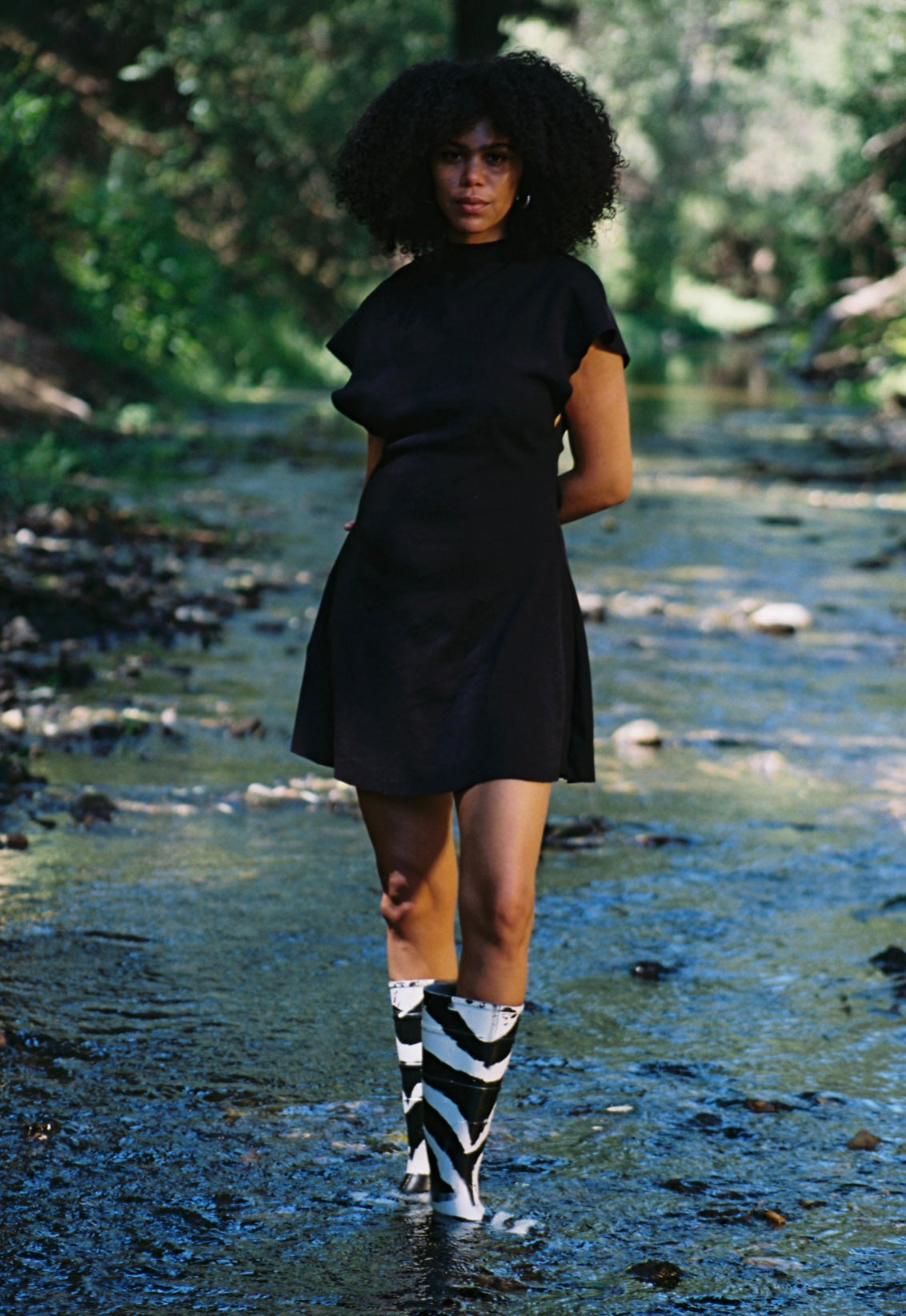 Ribbed Cotton Mini Dress