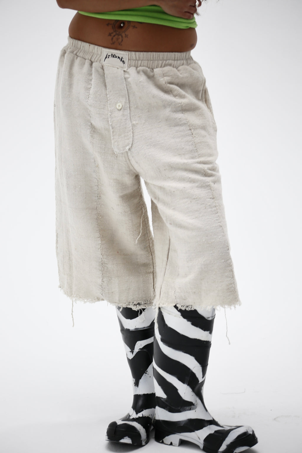 Hand Painted Zebra Rain Boot