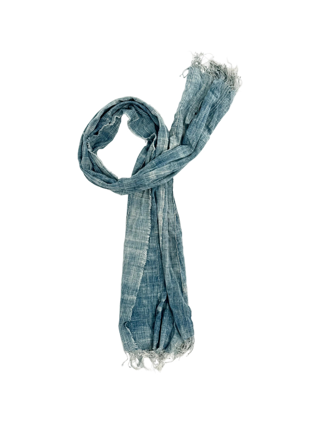 Indigo Dyed Cotton Scarf