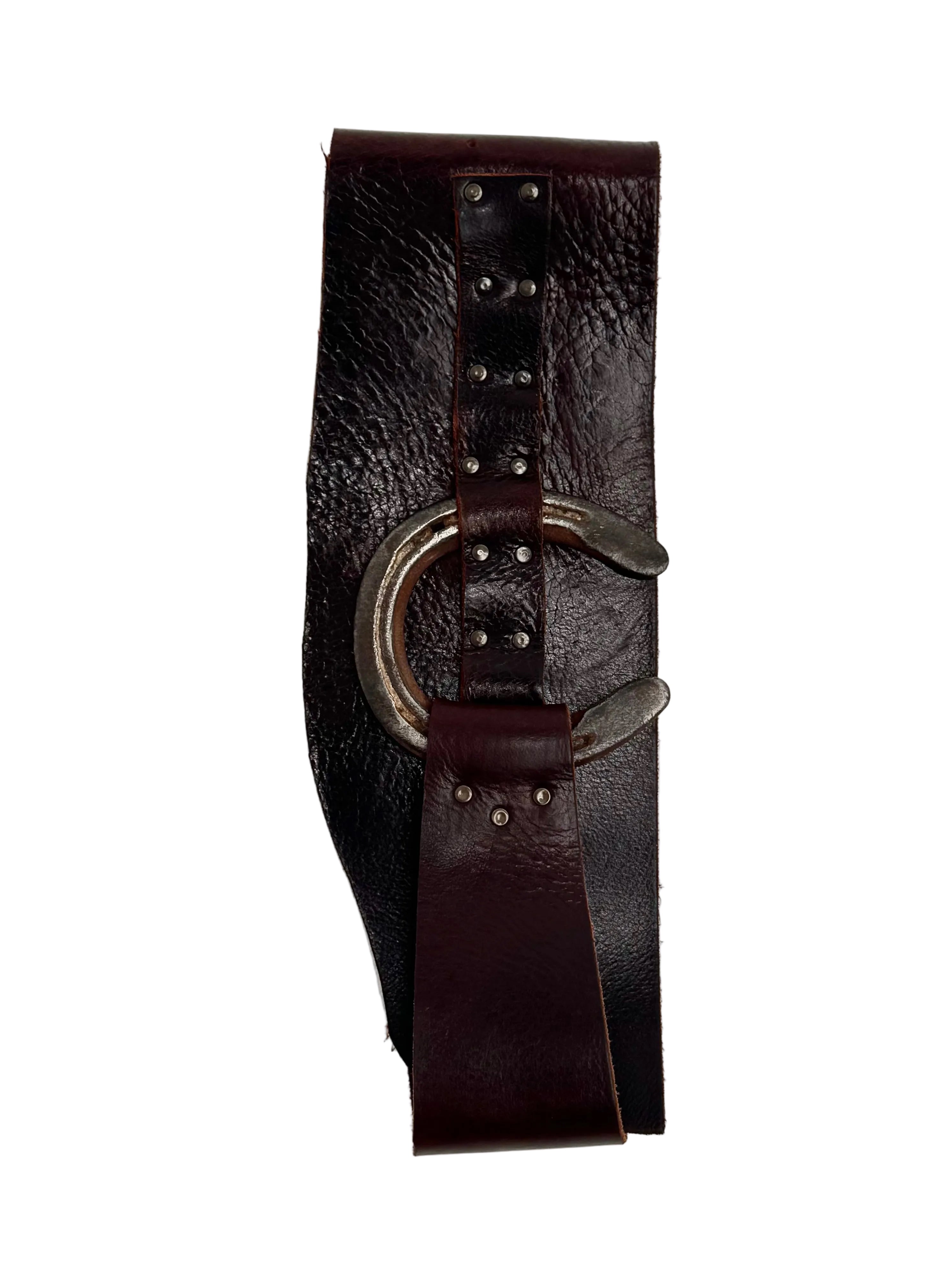 Leather Horseshoe Belt