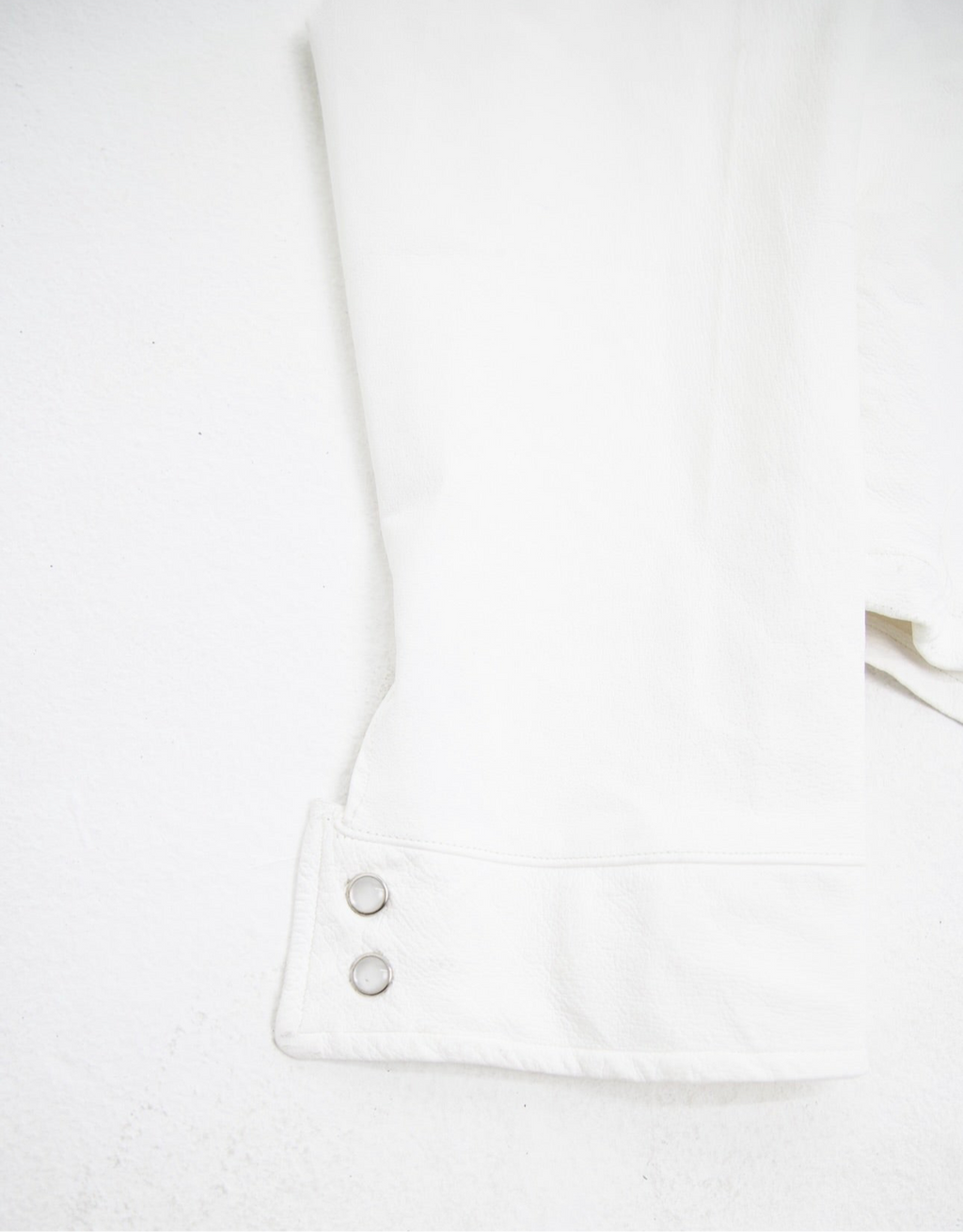 Leather Pearl Snap Button Up