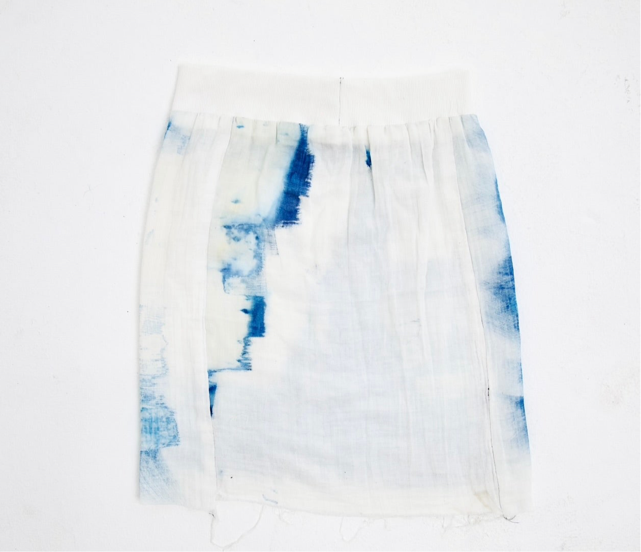 Cyanotype Linen Skirt