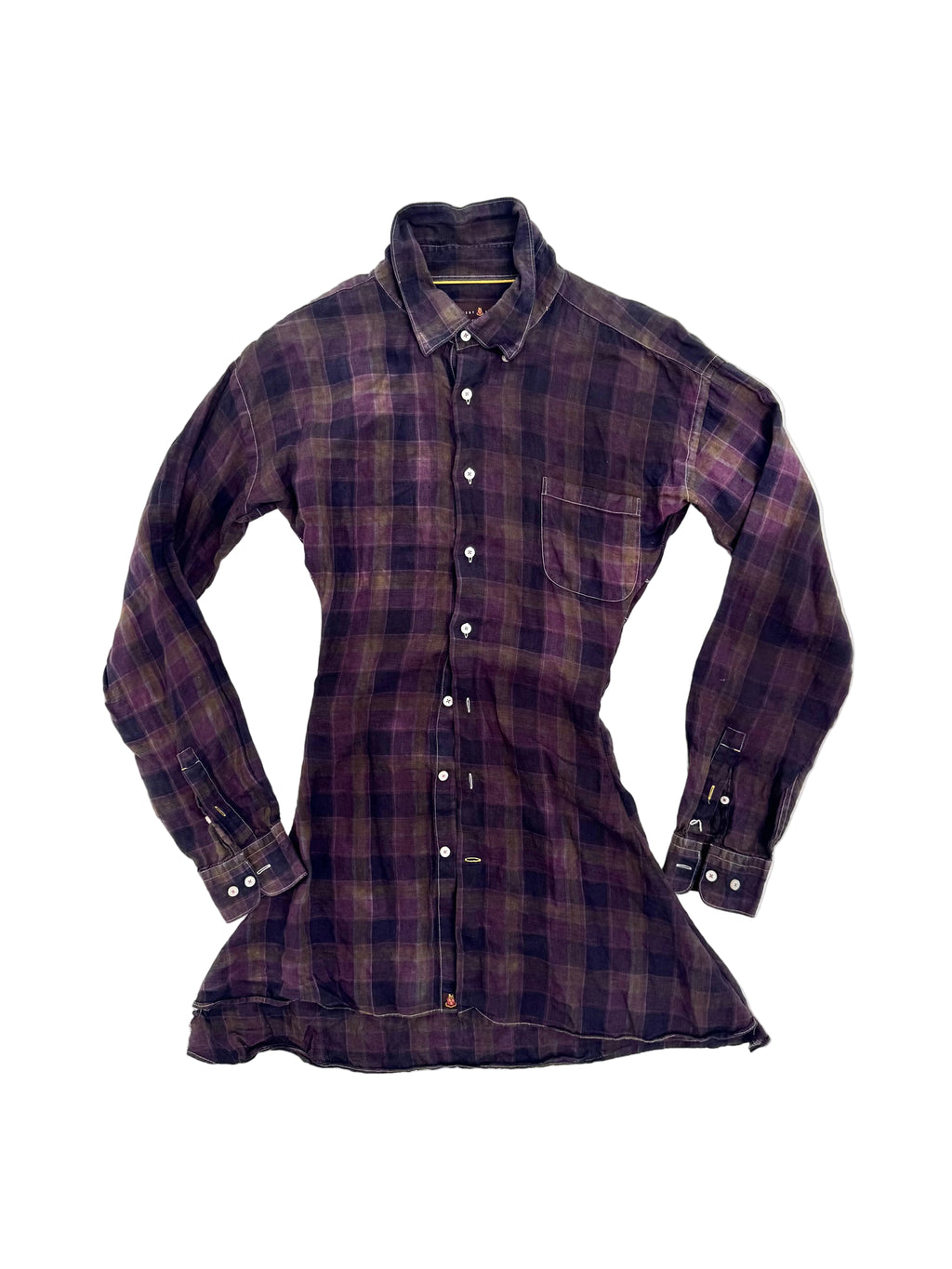 Plaid Button up Dress