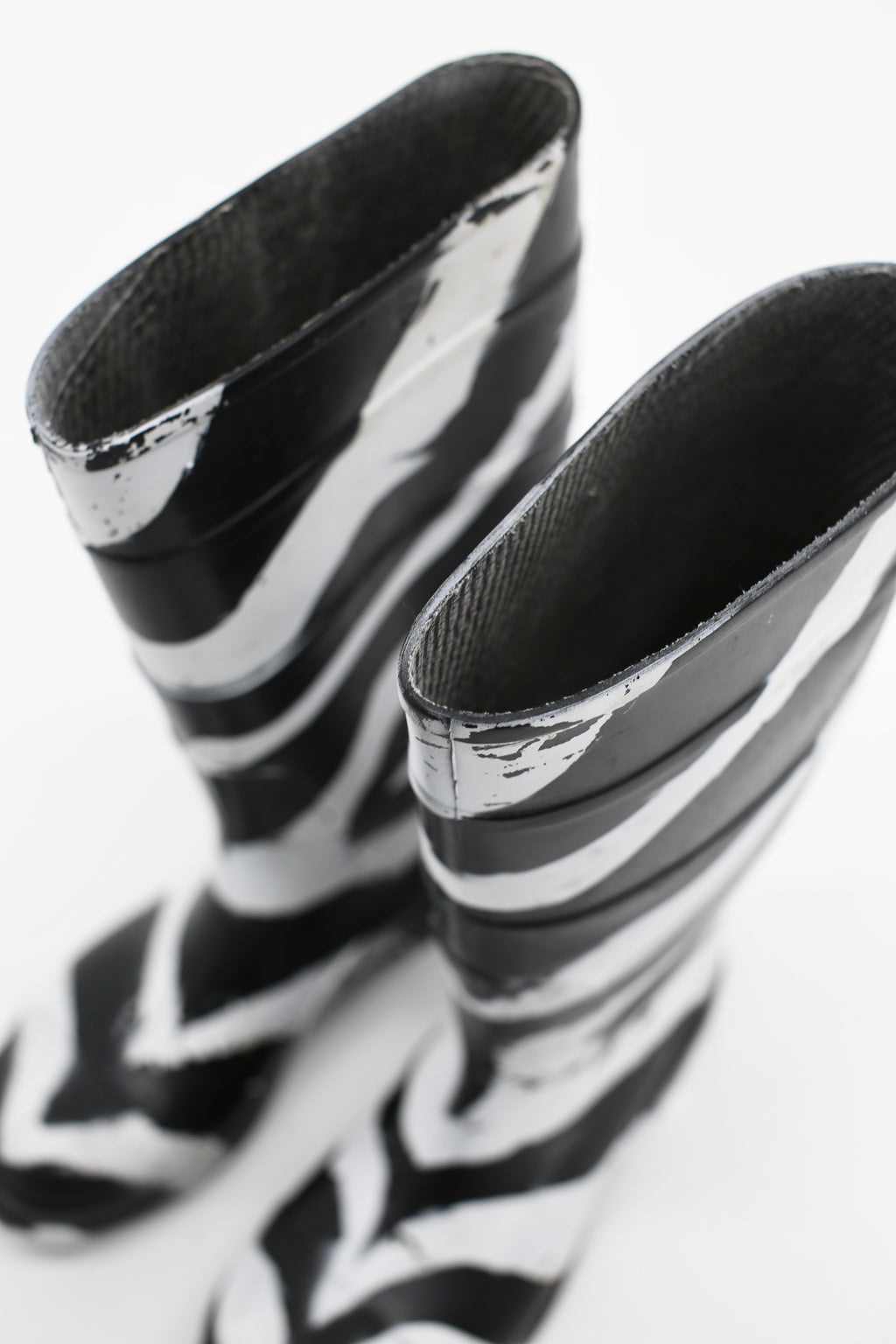 Hand Painted Zebra Rain Boot