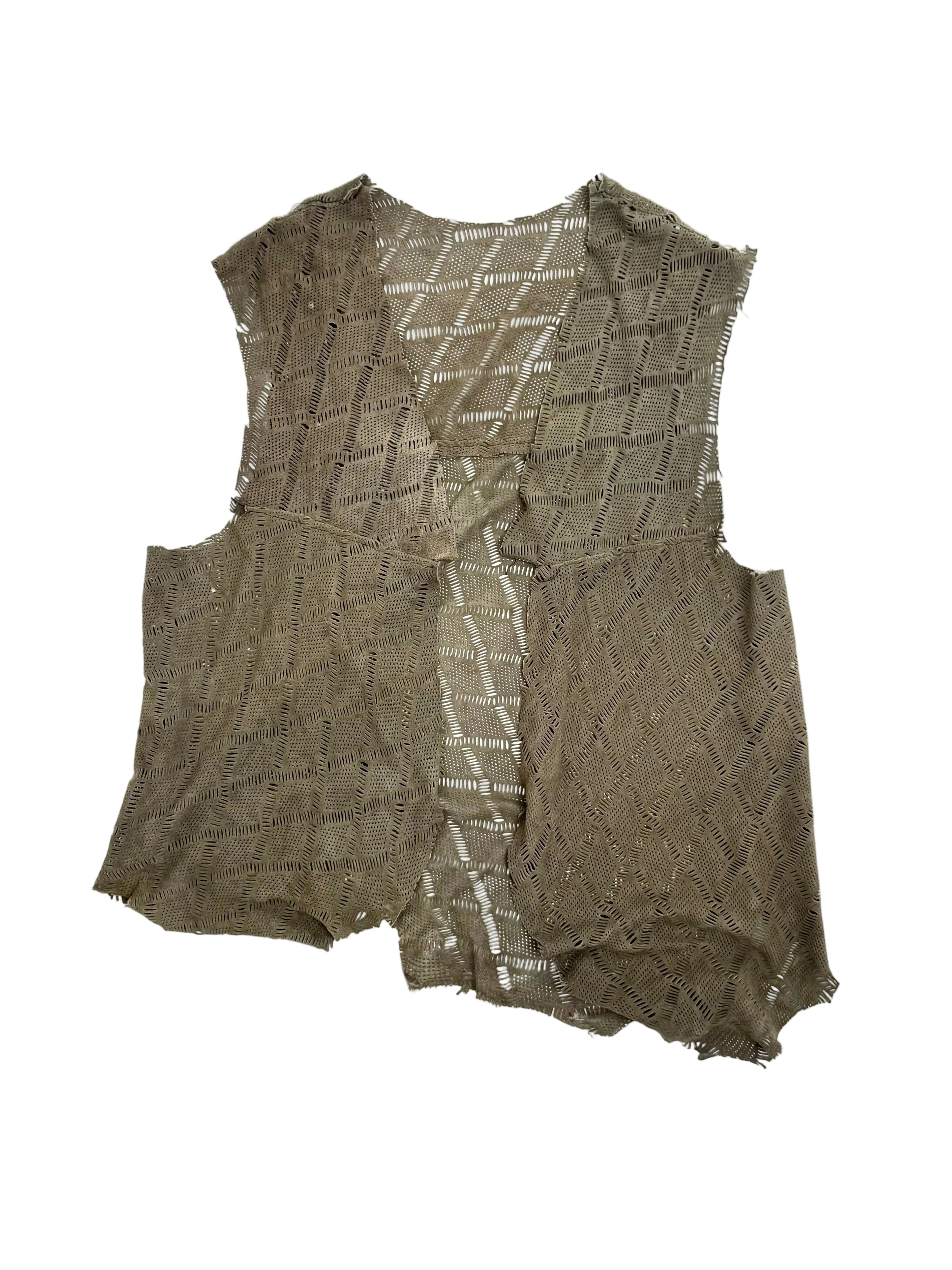 Perforated Suede Vest