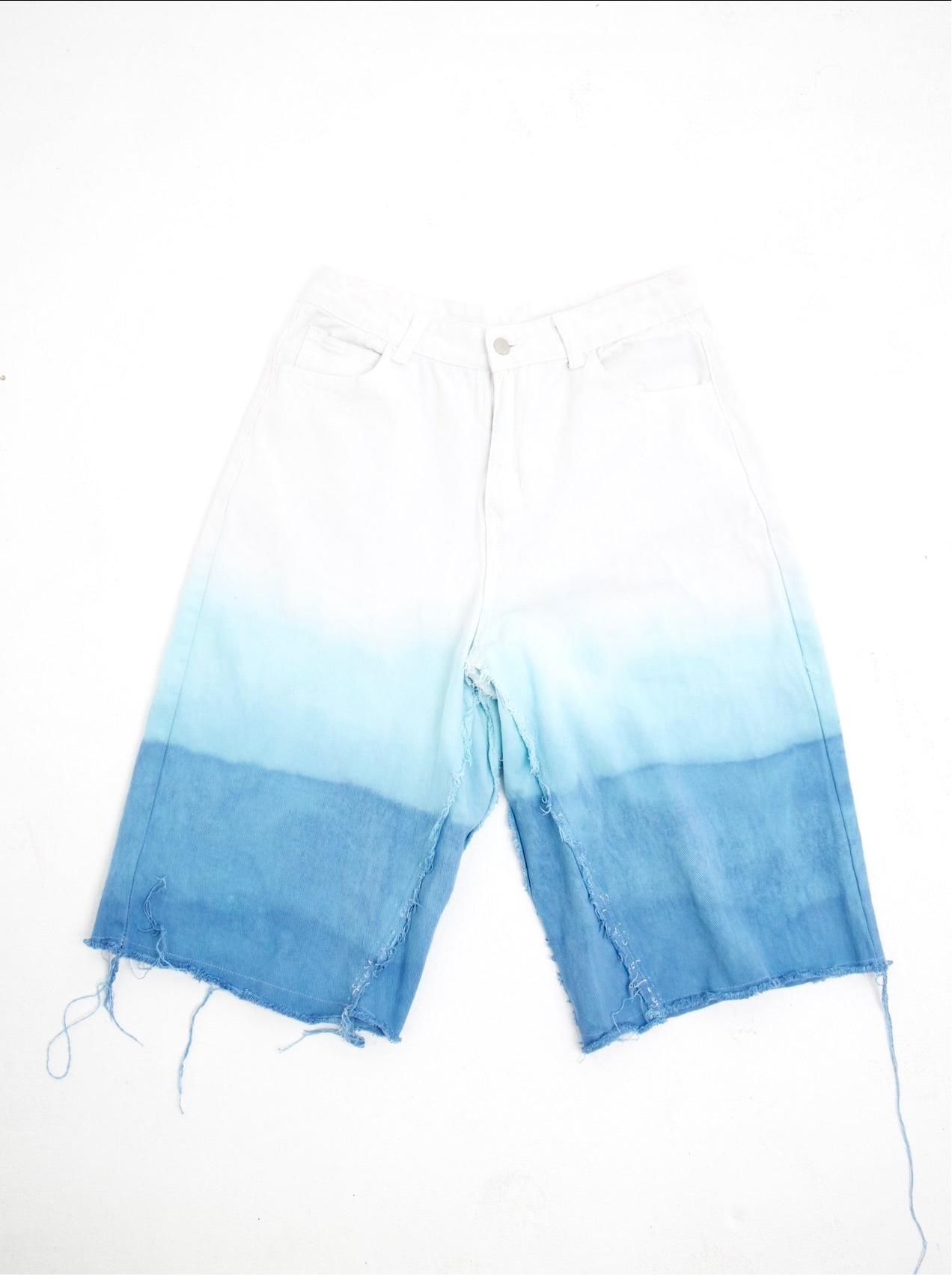 Ombré Denim Shorts
