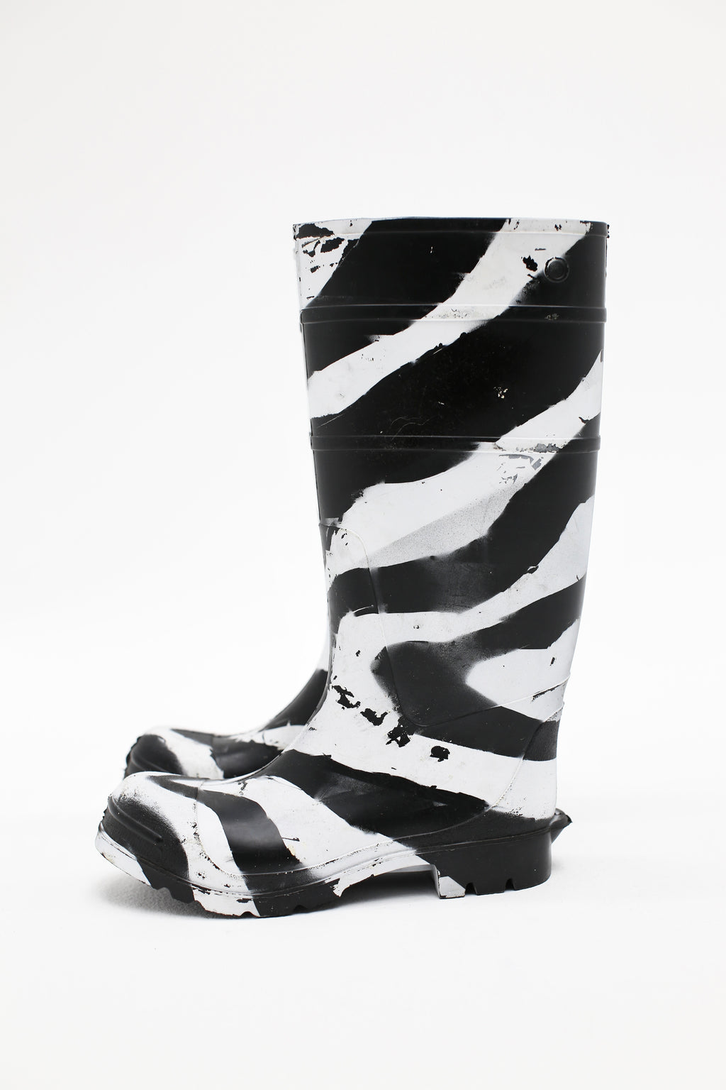 Hand Painted Zebra Rain Boot