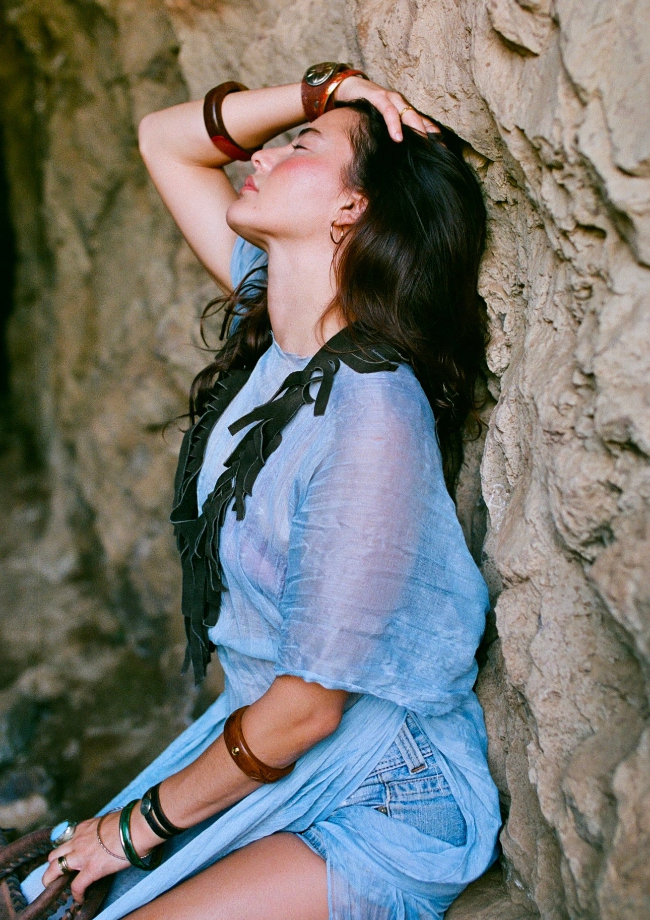 Tasseled Suede Necklace