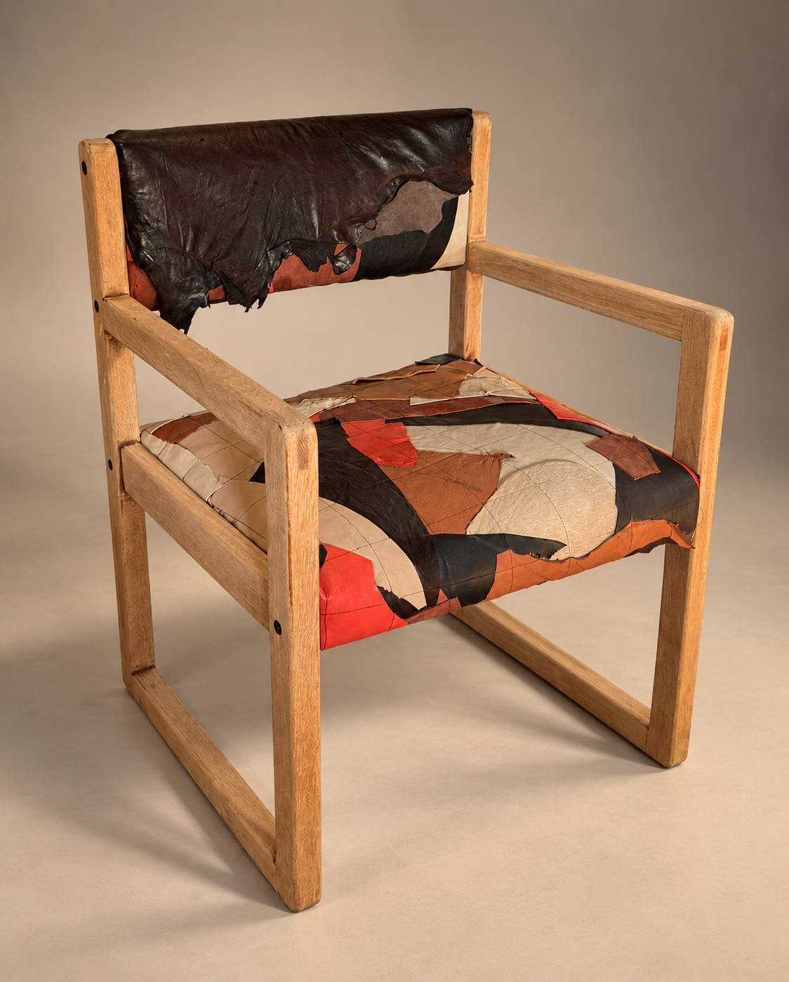 Patchwork Leather Chair