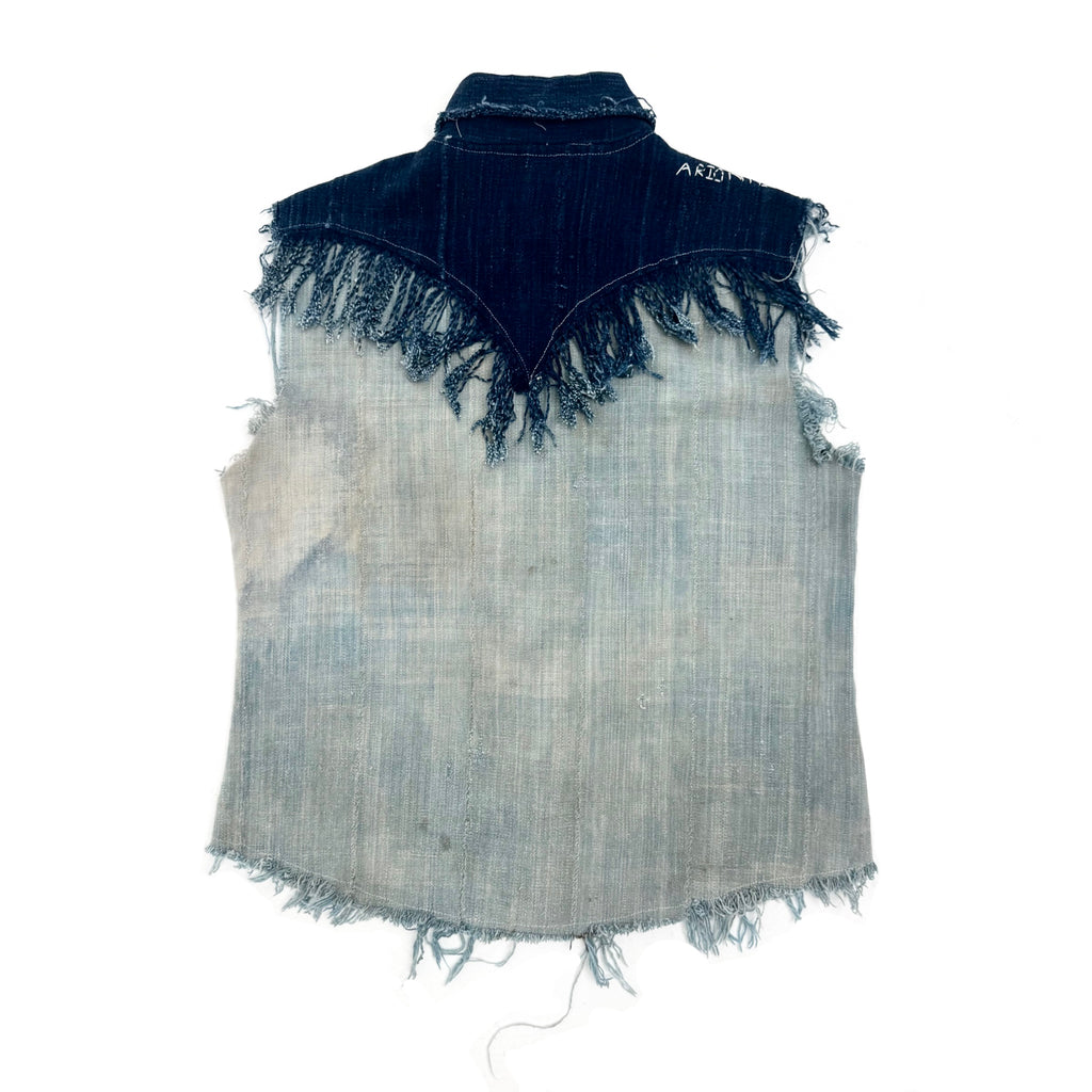 Hand Woven Cotton Western Cut Off