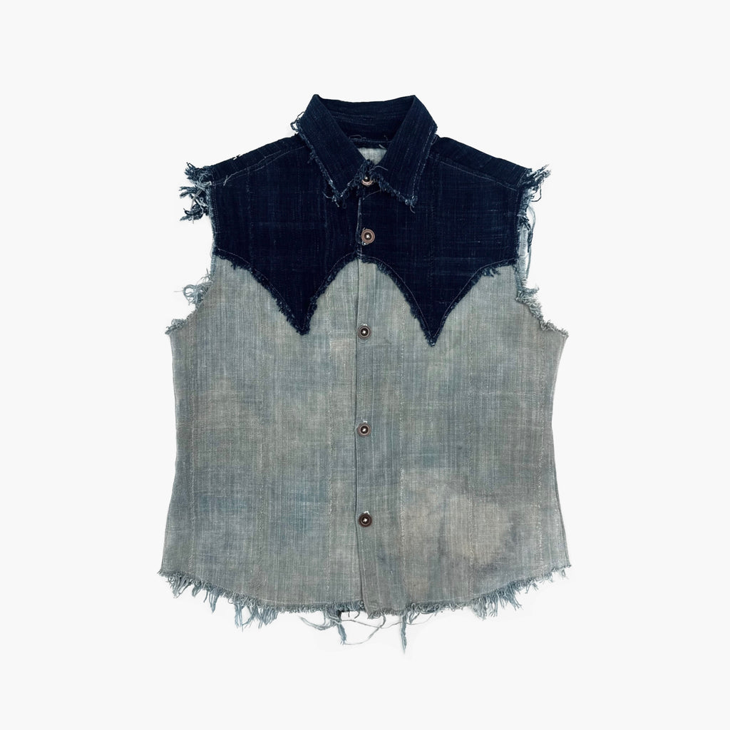 Hand Woven Cotton Western Cut Off