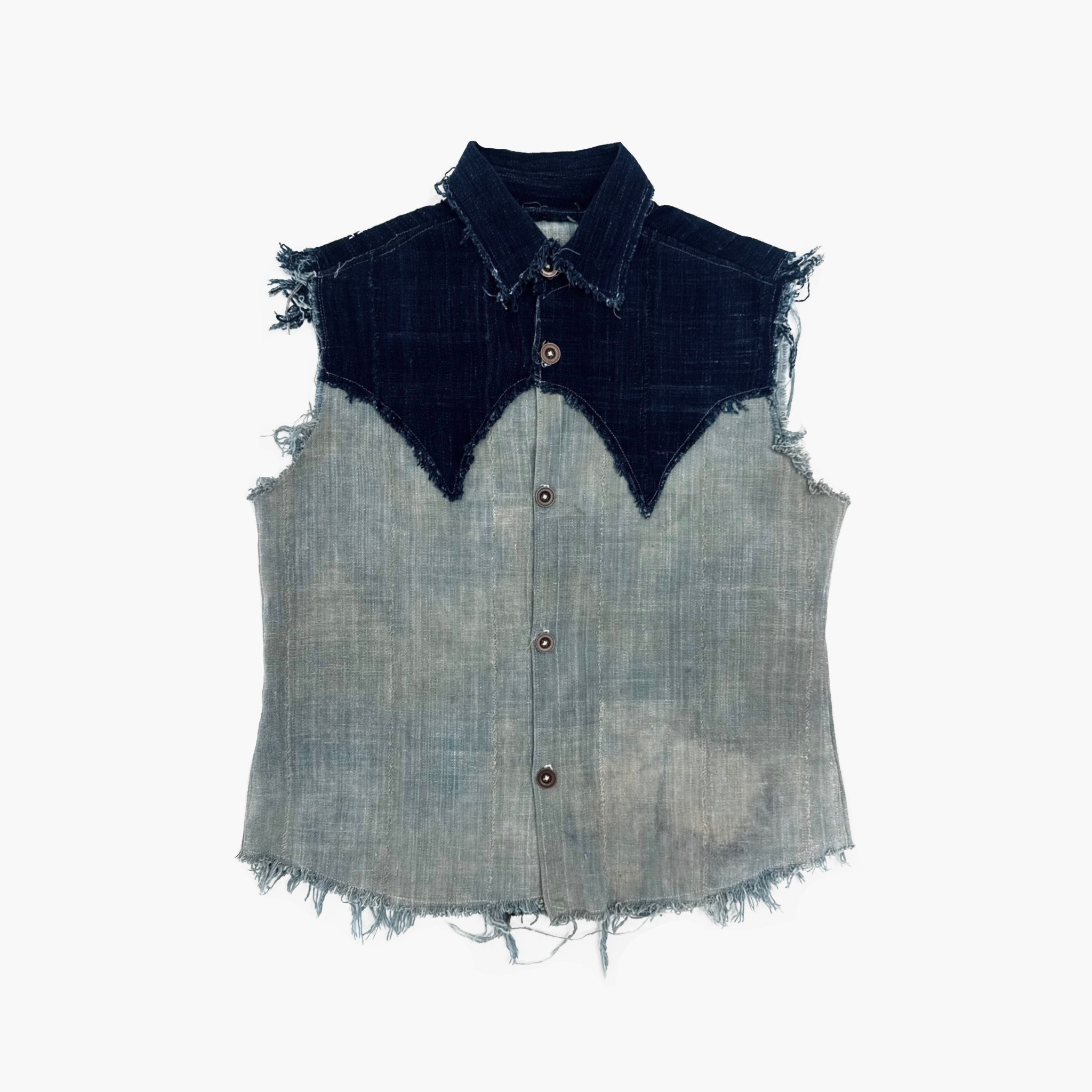 Hand Woven Cotton Western Cut Off