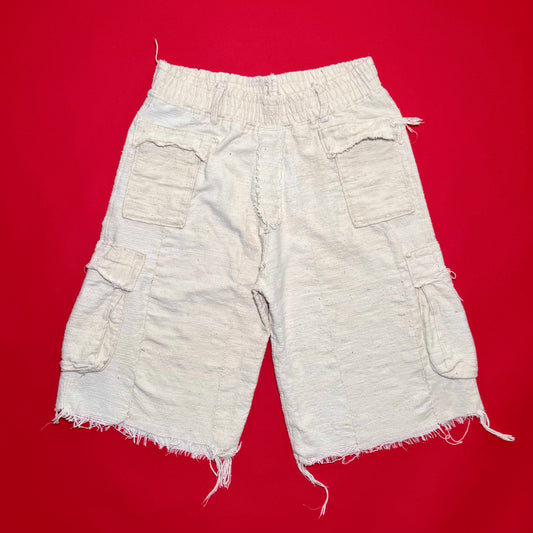 Mud Cloth Cargo Shorts